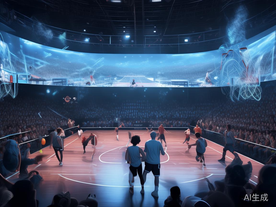 此外，随着5G和云技术的普及，虚拟篮球的实时数据传